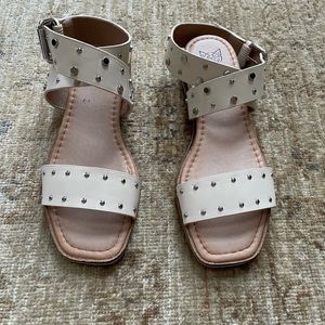 New Beast Harper Studded Cross Ankle Sandals